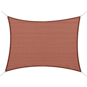 VOILE D'OMBRAGE Voile d'ombrage rectangulaire OUTSUNNY 3 x 4 m Rou
