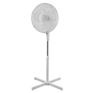 Bastilipo Palma Ventilateur sur pied rond 50 W Acier inoxydable 3 vitesses Champagne