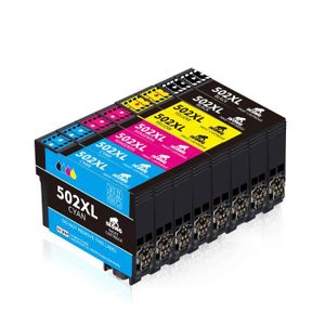 SWITCH Epson E502XL Pack x 4 compatible avec C13T02W64010 - Noir Cyan  Magenta Jaune