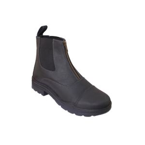 BOTTES - BOOTS ÉQUESTRE Boots d'équitation en cuir huilé T de T Leoni - noir - 36