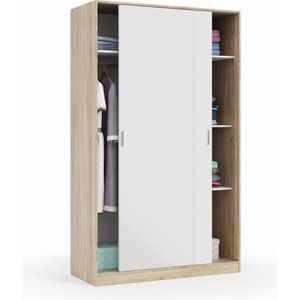 armoire profondeur 50 cm portes coulissantes miroir cdiscount