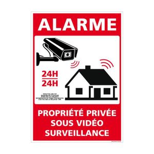 Autocollant sticker magasin sous video surveillance - Cdiscount Maison