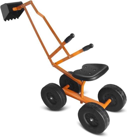 Pelleteuse Enfant Métallique, Jeu De Bac à Sable Excavateur Avec Siege Rotatif A 360 Jeu A Excavatrice Pour Sable Terre Neige 98209548