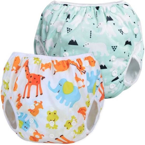 Couche de Bain Réutilisable pour Bébé AQSACOKIYA Taille Unique