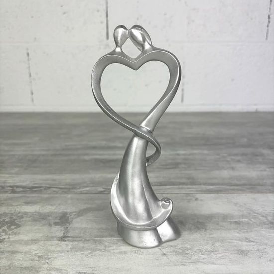 Couple De Mariés En Résine, Hauteur 12,6 Cm, Robe Blanche Et Smoking Figurines Piece Montee Gateau De Mariage