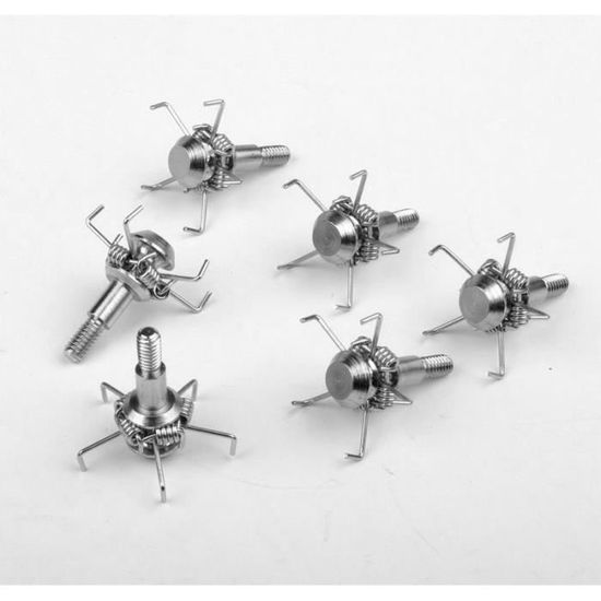 6 Pointes De Flèche Broadhead 100 Grains – 2 Lames – Dorées – Pour Chasse à L'arc