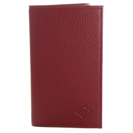Étui Transparent Porte-Cartes Et Papiers Pour Voiture - Cuir Rouge, Protège Permis, Carte Grise, Documents