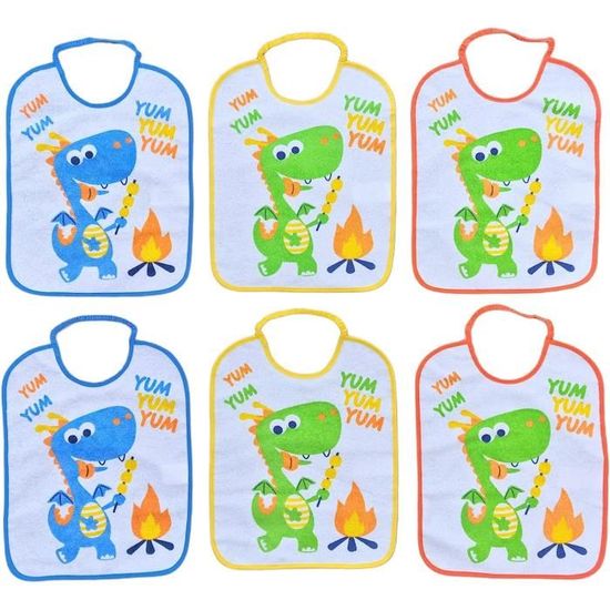 Grands bavoirs en coton éponge imperméables rétro PVC gelée mois maman