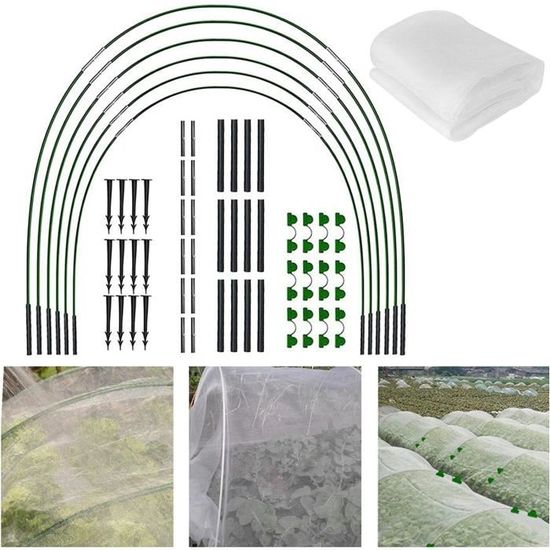 Filet Tunnel De Croissance 3m - Protection Plantes Contre Oiseaux Et Insectes