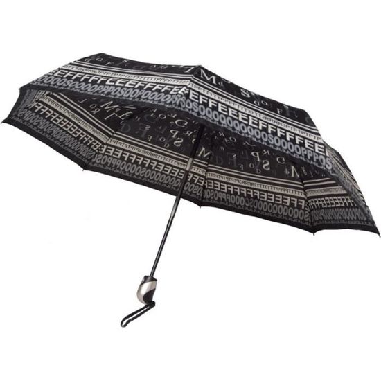 Parapluie Pliant Noir Solide De Conception Allemande Ouverture Et Fermeture Automatique