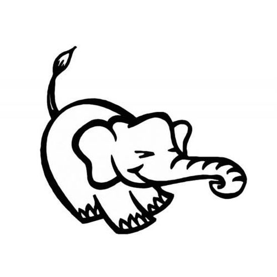 Tatouage Bebe Elephant Vinyle Autocollant Aut Cdiscount Maison