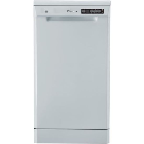 Lave-vaisselle pose libre CANDY CDP2D11453W - 11 couverts - Largeur 45 cm - Classe A+ - 45 dB - Blanc