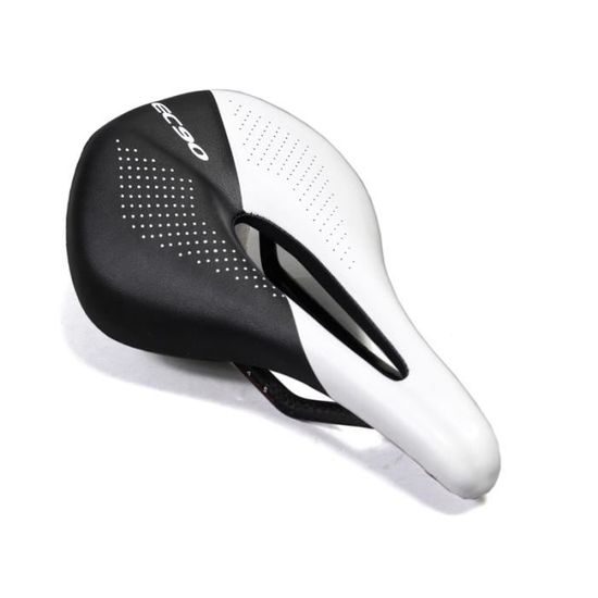 Selle Vélo Carbone Cuir Ergonomique 125g - Pour VTT, Route, Ville - Largeur 143mm, Longueur 275mm