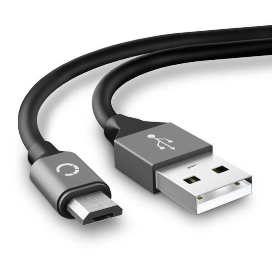 934233 - Câble Micro USB de 2m pour HUION HS64 / New 1060 Plus / WH1409 transfert de données et charge 2A gris en Nylon