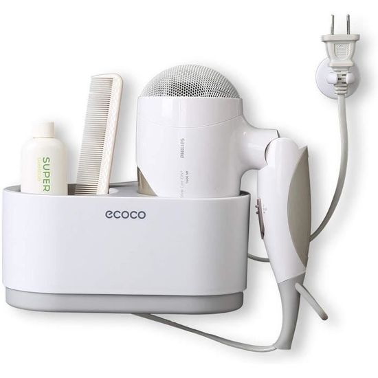 Etagère murale,Support de rangement pour sèche-cheveux et accessoires Etagère murale,Support de rangement pour sèche-cheveux et accessoires