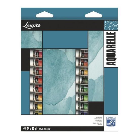 Lefranc Bourgeois Set Aquarelle Louvre 24 10 Ml Achat Vente Peinture Aquarelle Lb Set Aquarel 24 10 Ml Cdiscount