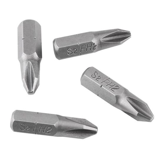 Carte De 3 Embouts Cruciformes PH2 Longueur 25 Mm - HANGER - 133012 - Bricolage