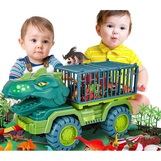 Jouets de Camion de Dinosaure pour Enfants de 2 à 5 Ans,Voiture de  Transport de Dinosaure avec Lumière et Sons pour garçon Fille - Cdiscount  Jeux - Jouets