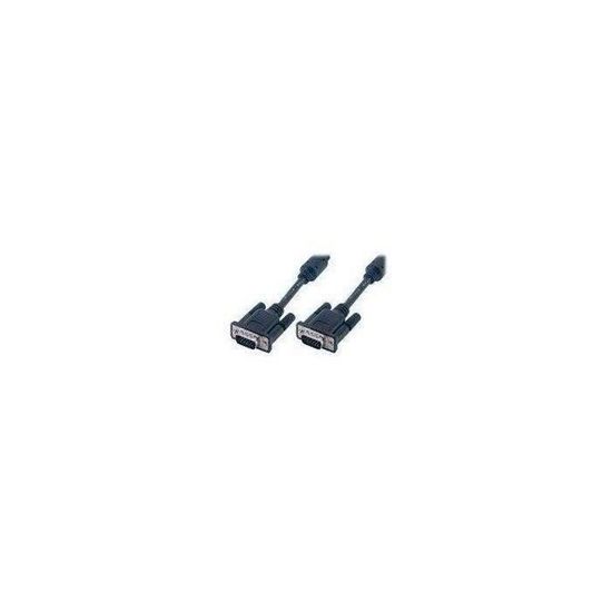 MCL SAMAR Câble SVGA HD15 mâle / mâle sur blindé 3 coax + 9 fils - 30 m - Noir