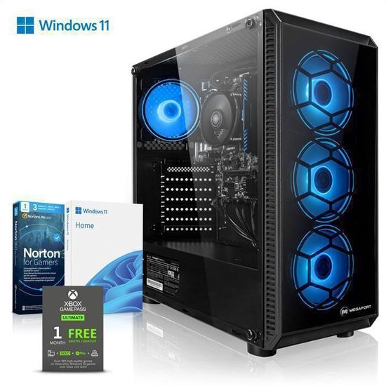 STGsivir PC Gaming Intel Core i7 jusqu'à 3.9GHz, GeForce GTX 1660