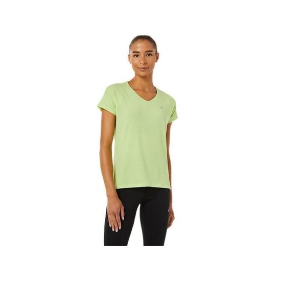 Asics t shirt femme verte sales