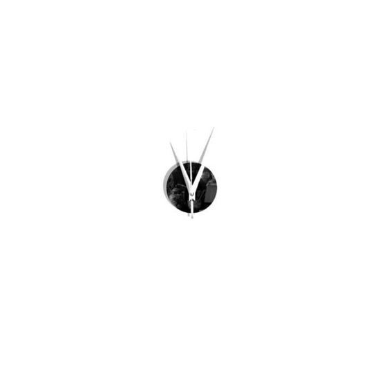 1 PC noir silencieux mode acrylique horloge décorative pendaison murale pour salon bureau chambre maison   HORLOGE - PENDULE