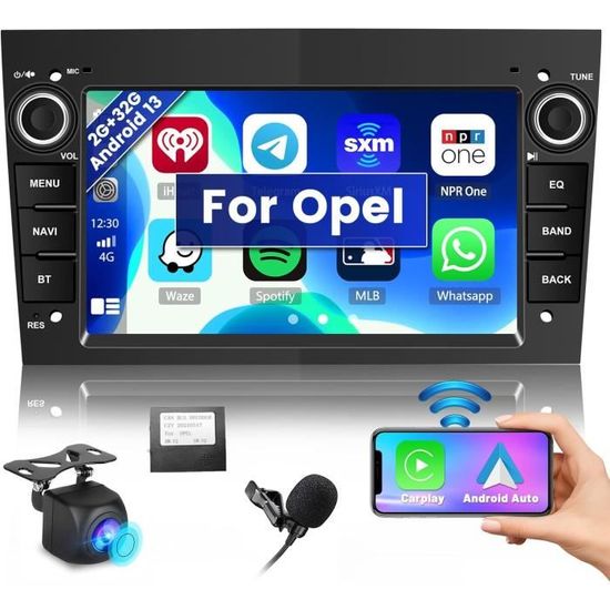 Autoradio Multimédia RoverOne CarPlay Android Auto DSP GPS Pour Opel Corsa E 2014 2015 2016 - Autoradio - Achat & Prix