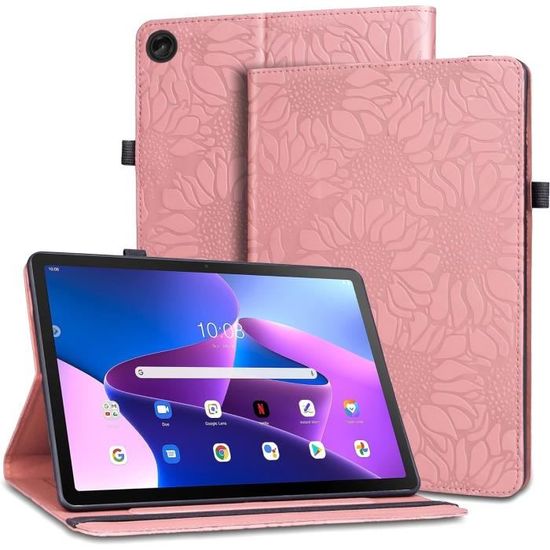 Housse Coque Lenovo Tab M10 Plus 10.6 Gen 3 - Etui Veille Auto PU SmartCase, Noir, Neuf