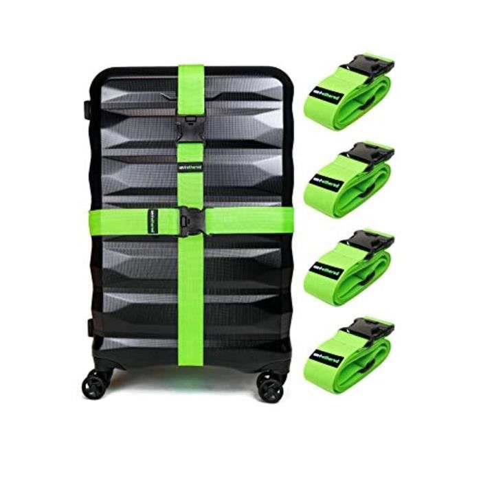 Bracelet De Montre Vendu Seul LGMJL 4-Pack Ceintures sangles bagages pour garder votre valise sécurisée tout en voyageant, Accessoir