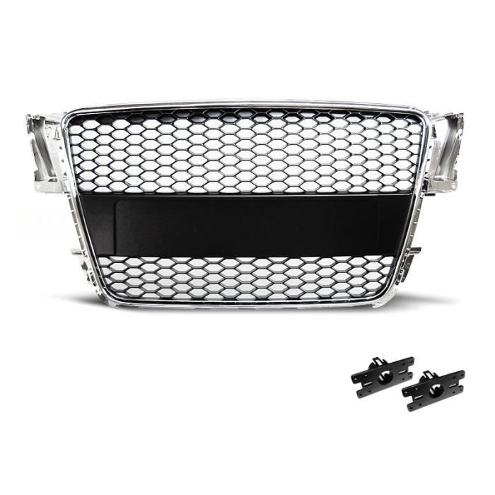 Grille de calandre Audi A5 07-11 chrome noir RS style