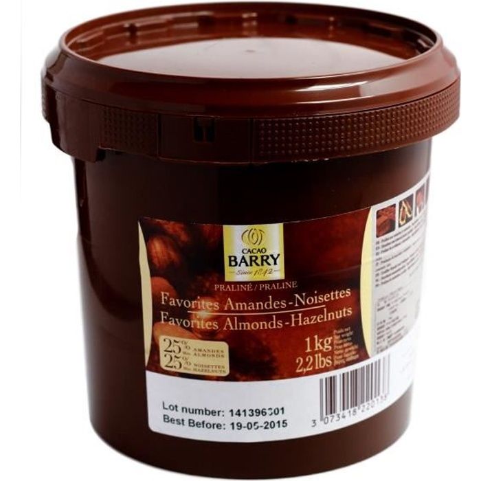 Praliné amande noisette pot de 1 kg Barry