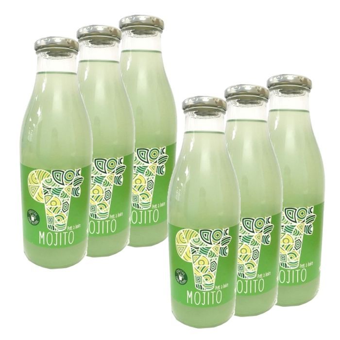 Lot 6x Boisson pour mojito - bouteille 1L