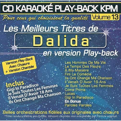 CD Karaoké Play-Back KPM Vol.13 \