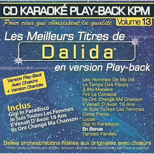 CD Karaoké Play-Back KPM Vol.13 \