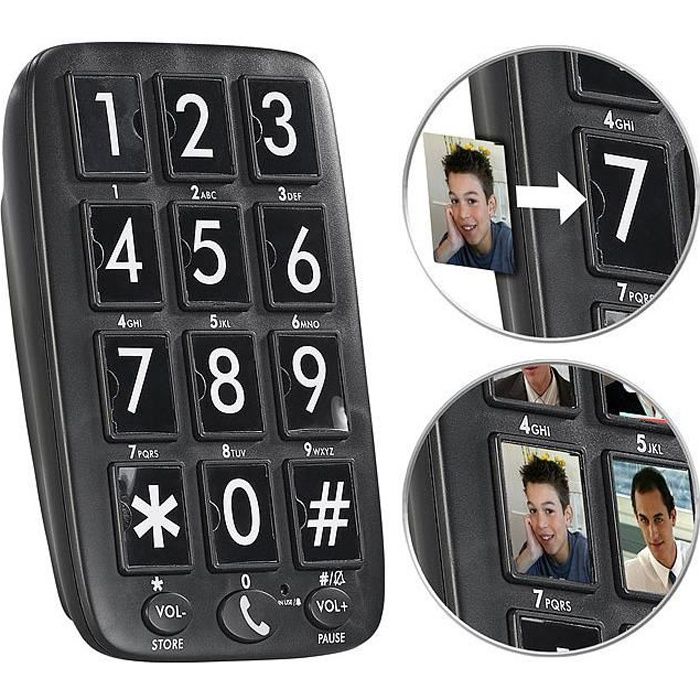 Téléphone fixe senior avec numérotation rapide et mains libres XLF-30