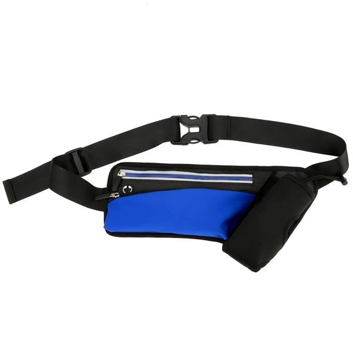 Zerodis sac de taille Unisexe Femmes Hommes Gym Sport Running En Plein Air Bouteille D'eau Taille Sac Pack
