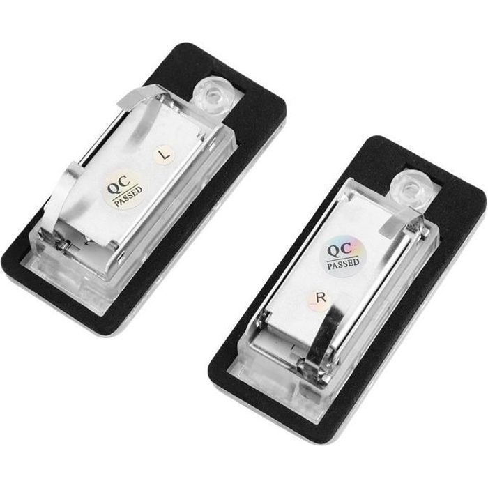 Cuque Feux de plaque de voiture à LED 2 pièces voiture numéro de Led Hop-Lpl0114 Kit d'ampoule de lampe à plaque pour Audi A3 S3