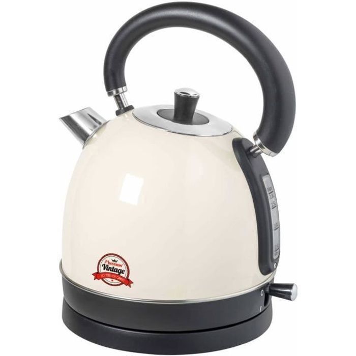 Bestron Bouilloire électrique Vintage AWK200RE 1,8 L Blanc
