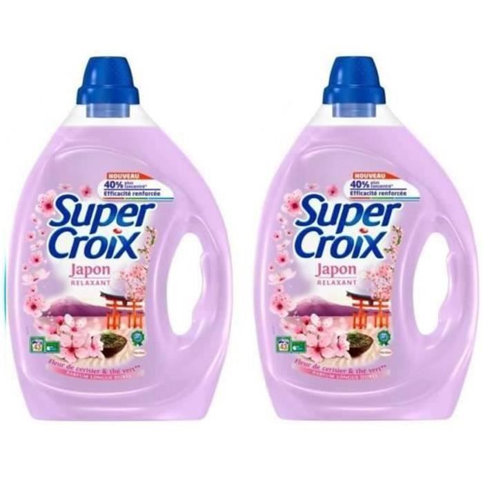 SUPER CROIX Lessive Jpn 2.15L (Lot de 2)