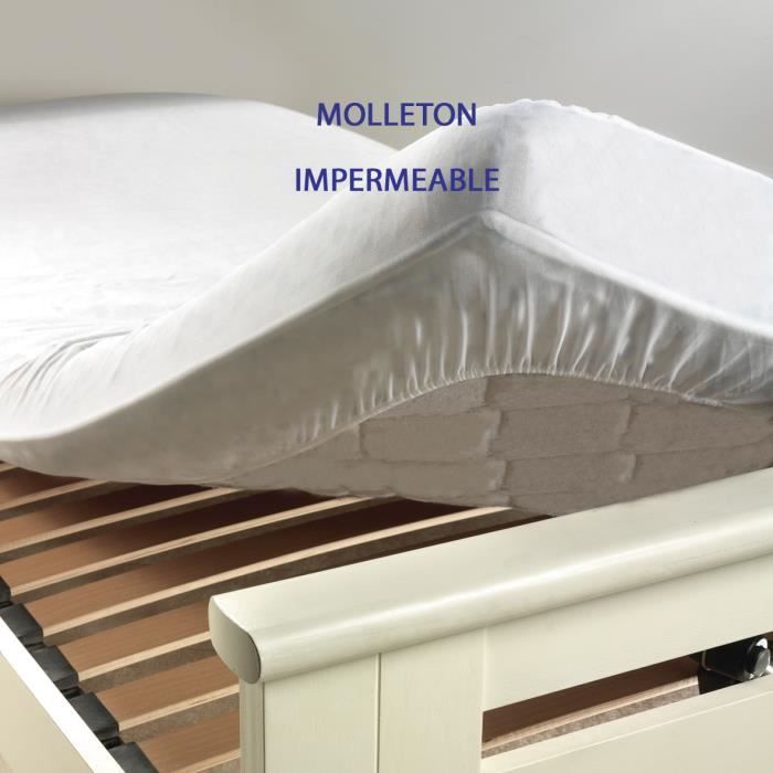 Protège matelas molleton+PVC 60x120