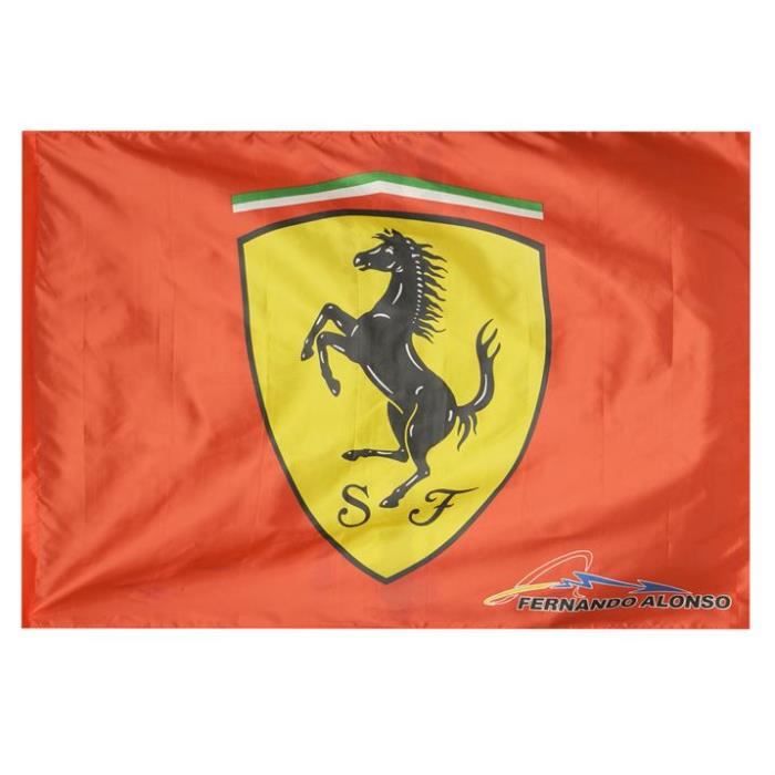 DRAPEAU SUPPORTER FERRARI FERNANDO ALONSO