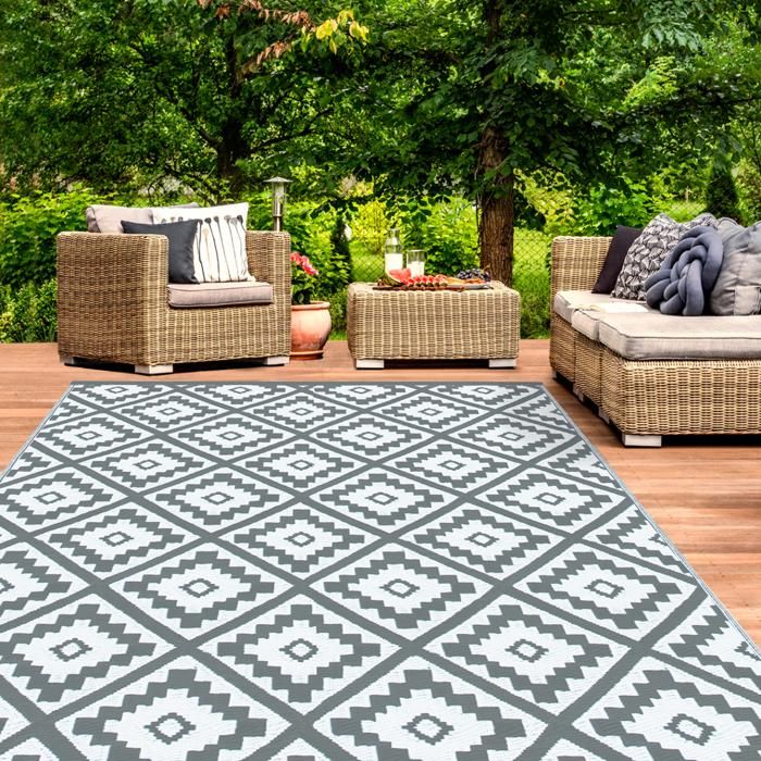 ID MARKET - Tapis extérieur BAHAMAS 120X180 CM