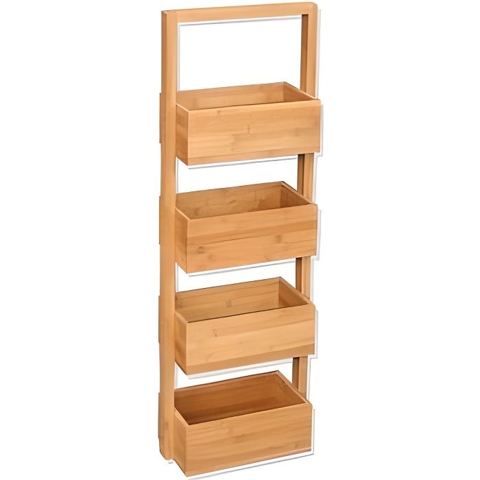 Etagère naturelle de rangement - 25x18x88cm