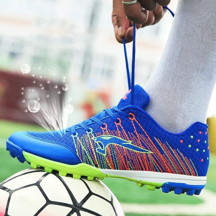 Chaussures de Football Homme Enfant Entrainement Chaussures de Sport Adolescents Chaussures de Foot