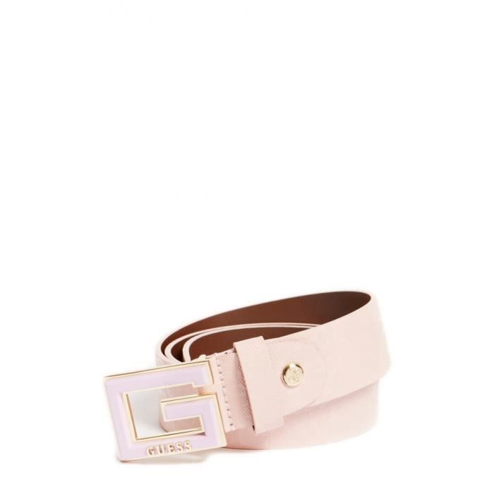 Ceinture Femme Guess Rose Pivoine Avec Logo Imprimé - Neuf Avec étiquettes