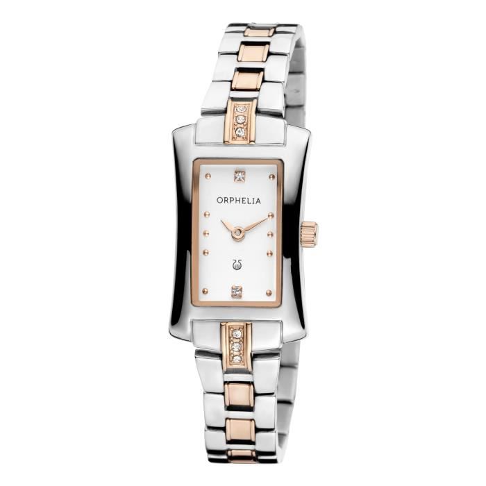 ORPHELIA - Montre Femme - Quartz Analogique - Bracelet Acier inoxydable Multicolore - 153-3710-12