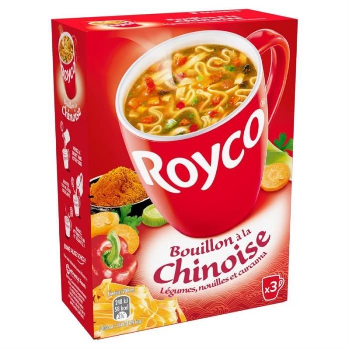 ROYCO - Minute Soup Bouillon À La Chinoise 47G - Lot De 4