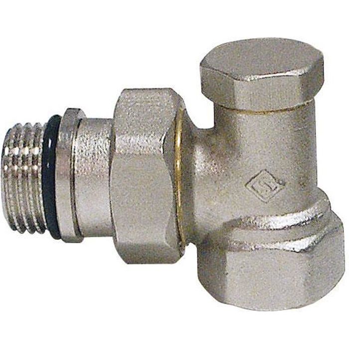 Coude laiton nickelé 3/8-(12/17) pour radiateur