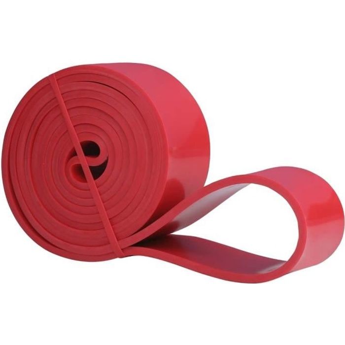 Résistance Élastique pour Fitness, Crossfit, Musculation, Yoga, Pilates - Rouge