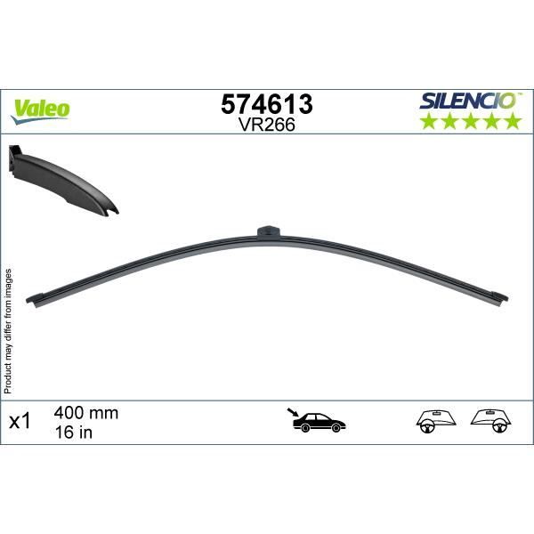 VALEO Balai d'essuie-glace arrière VM266 Silencio X-TRM 574613